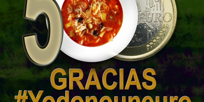 #Yodonouneuro recauda 500 euros para alimentos aportados a la Cocina Autogestionada Esperanza de la Yedra